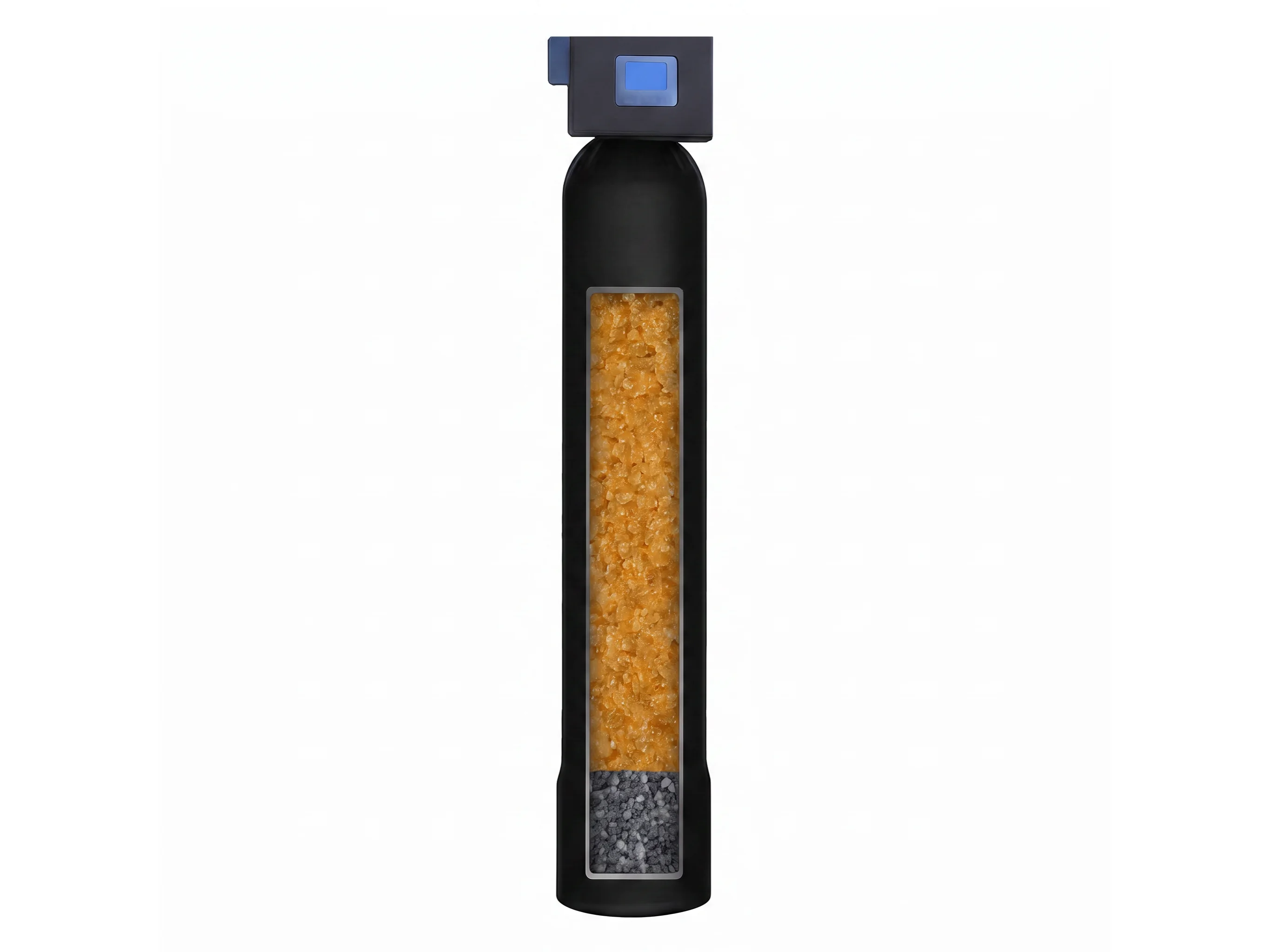 A whole-home dual-tank water softener installed at an Edina home